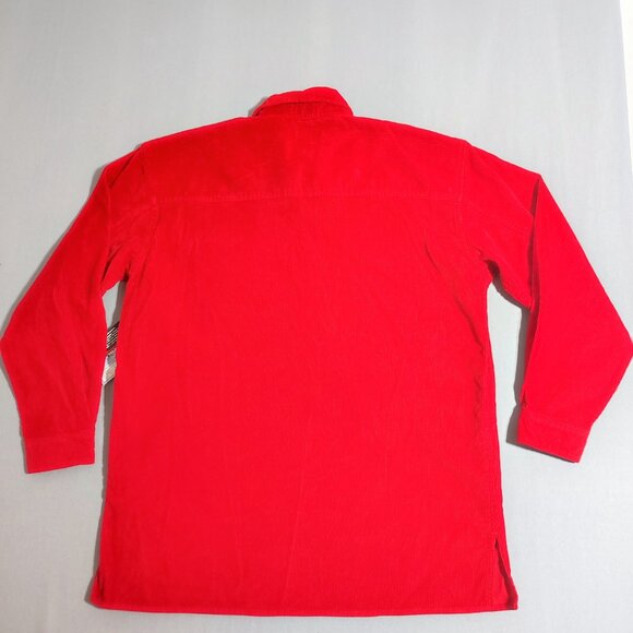 Vintage NWT Marlboro Unlimited 1/4 zip up corduroy jacket men's sz S red colour - Picture 4 of 13